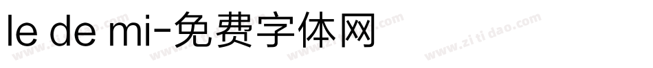 le de mi字体转换